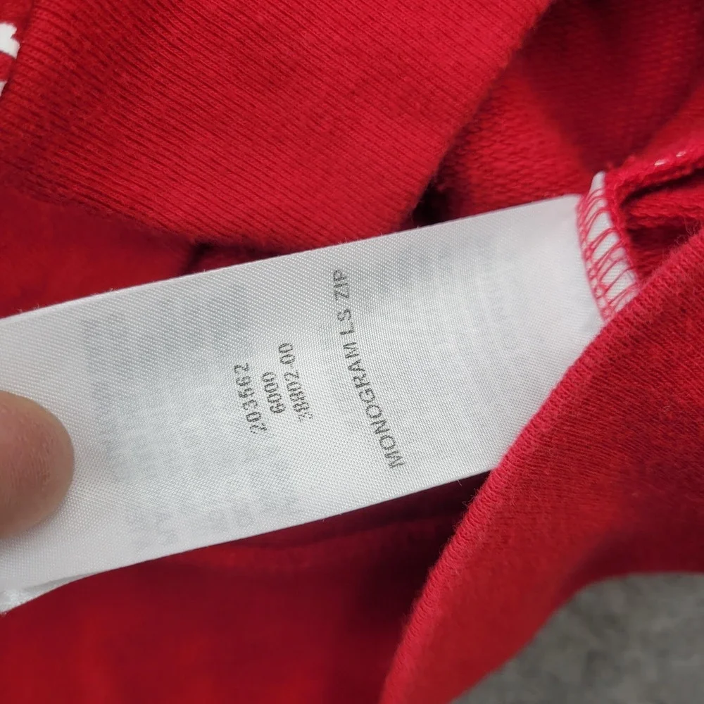 True Religion Tracksuit Mens Medium Red Monogram Zip Hoodie‎ Jogger 2 Piece Set